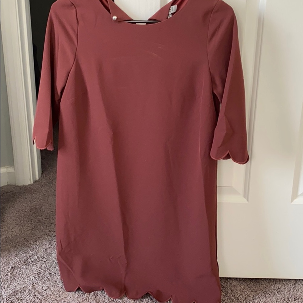 Maroon mini dress